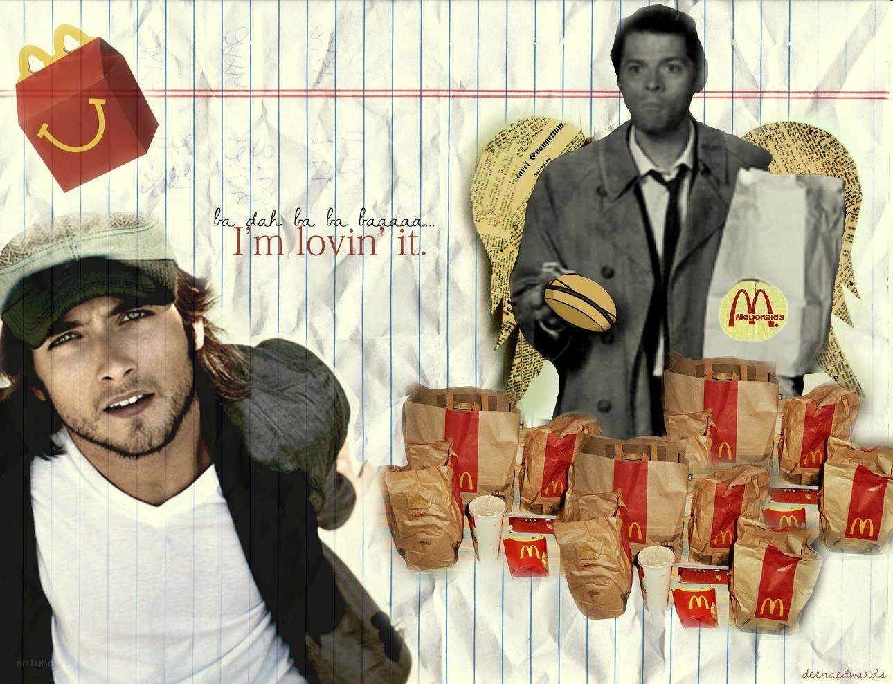 McDonald's love collage