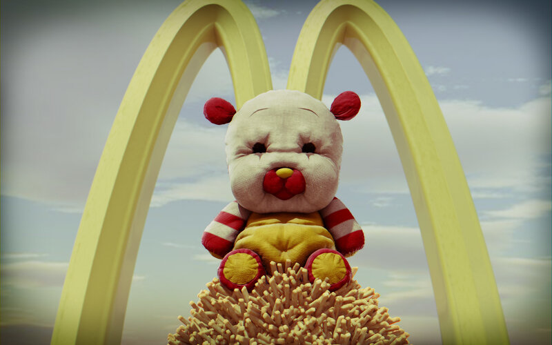 McDonald's mascot plush toy
