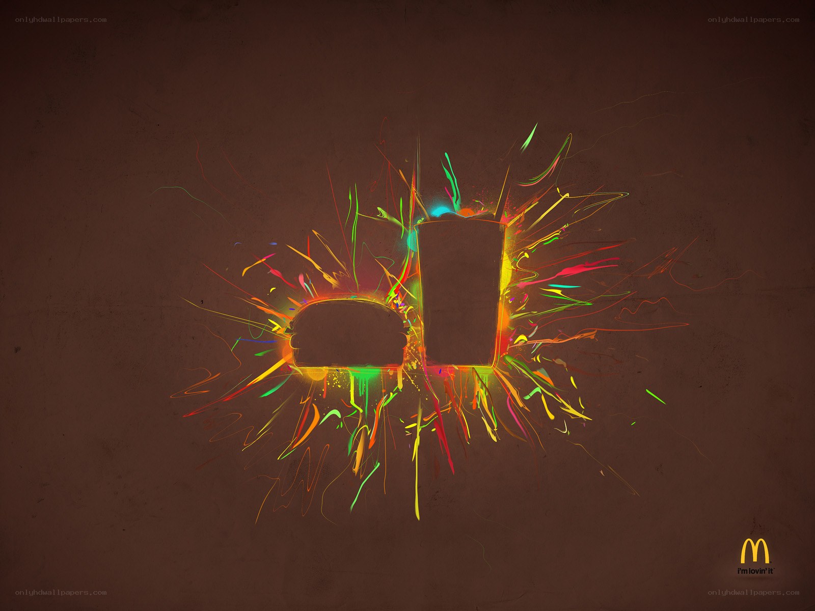 McDonald's vibrant logo art