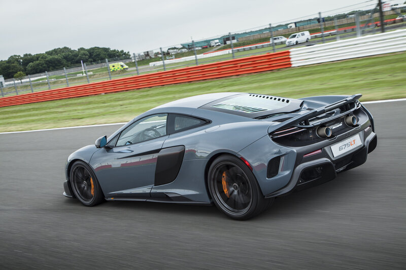 McLaren 675LT on a racetrack