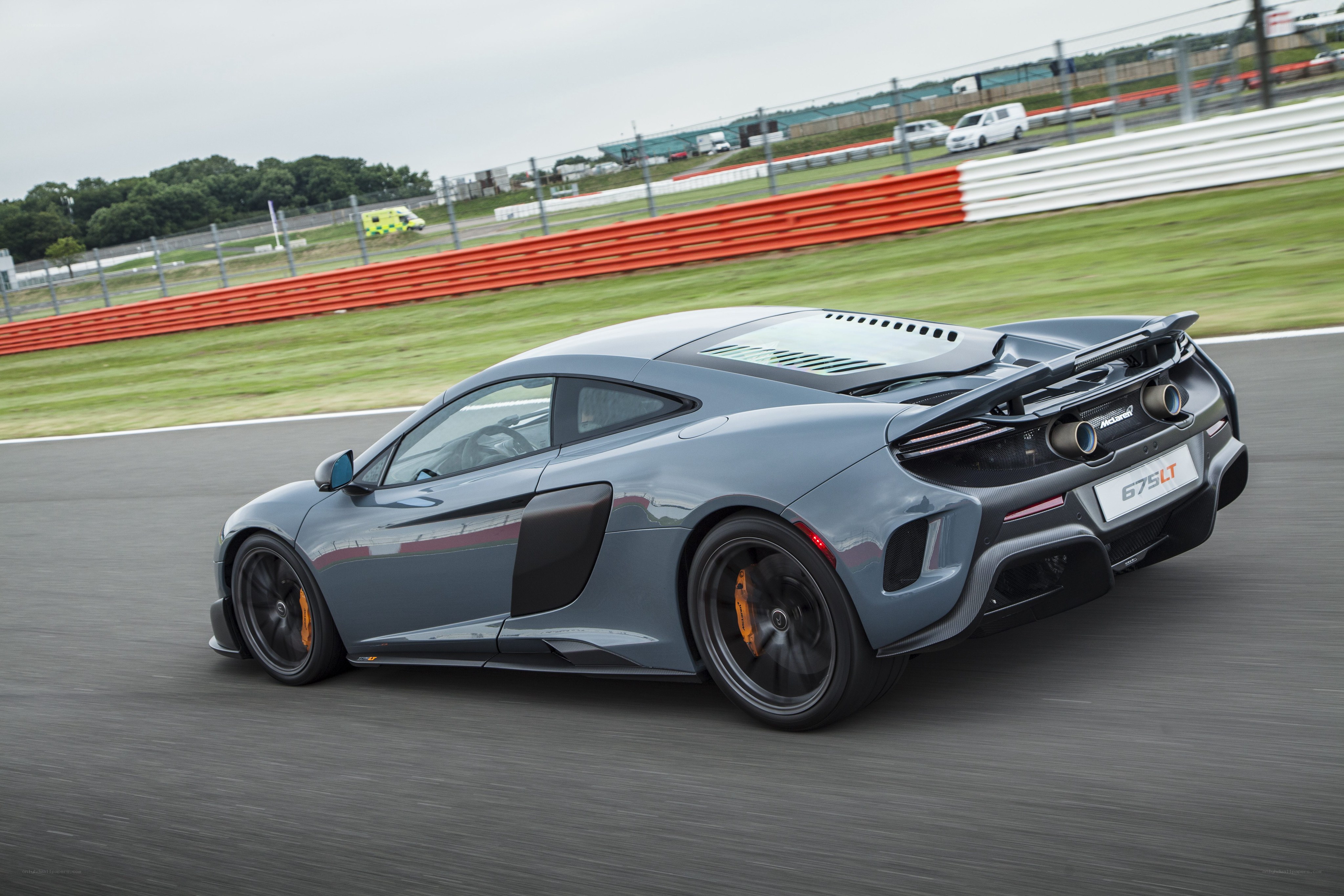 McLaren 675LT on a racetrack