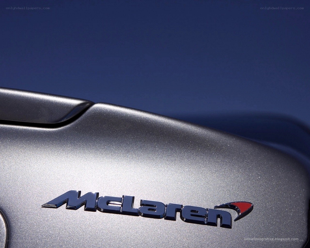 McLaren car emblem close-up