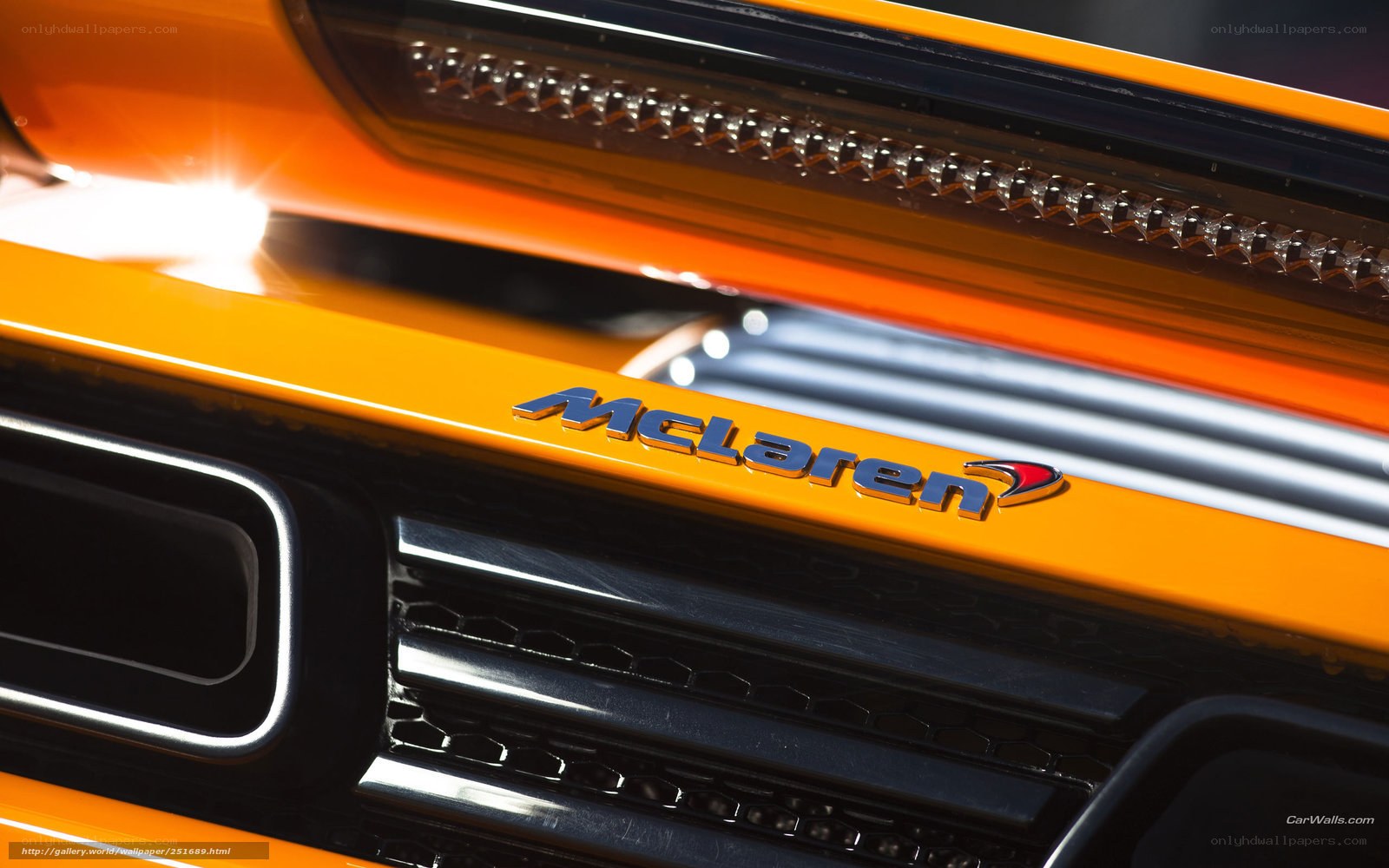 McLaren car emblem close-up