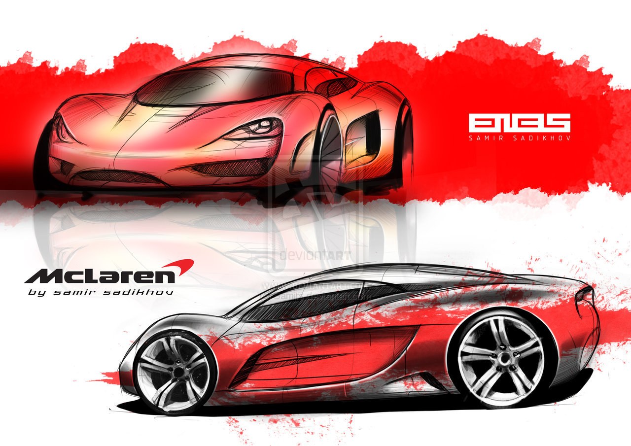 McLaren concept car sketches