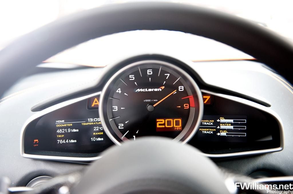 McLaren dashboard display