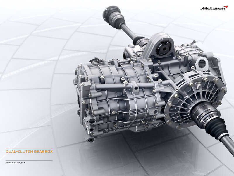 McLaren dual-clutch gearbox