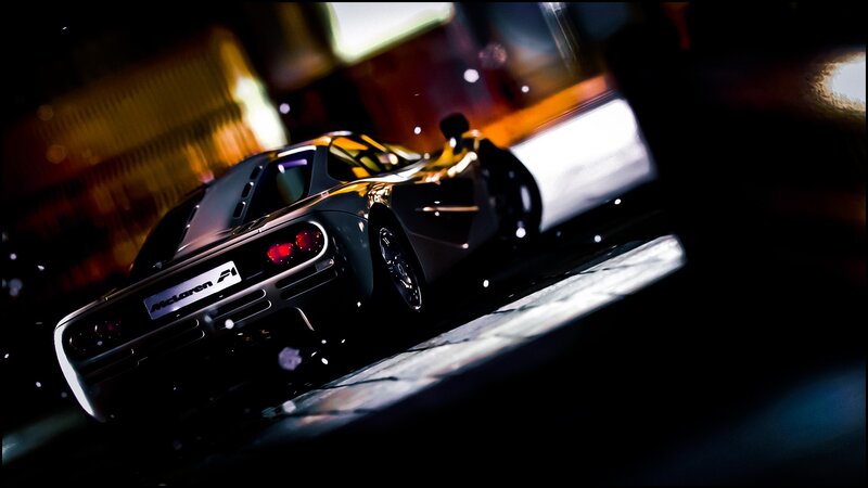McLaren F1 at night