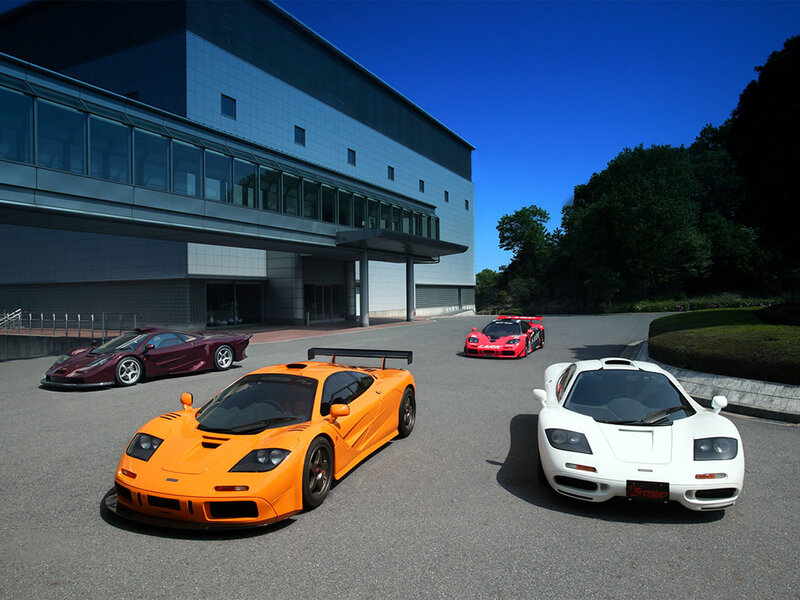 McLaren F1 cars display