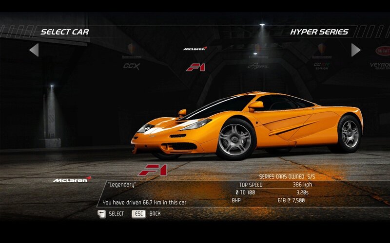 McLaren F1 in game