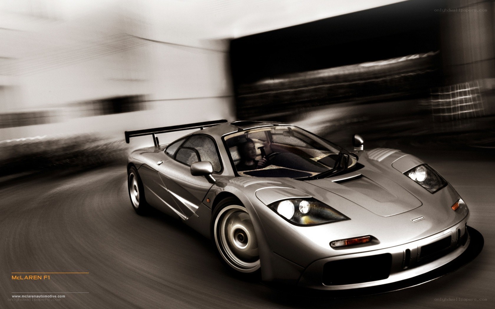 McLaren F1 in motion