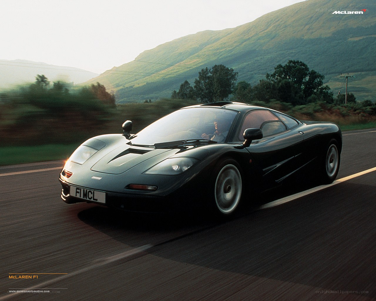 McLaren F1 in motion
