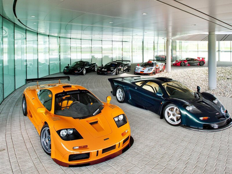 McLaren F1 Race Cars — Orange, Modern