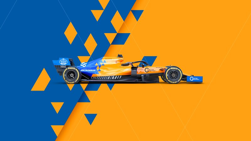 McLaren Formula 1 Car — Blue