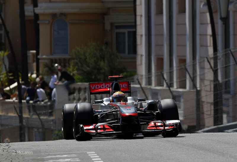 McLaren Formula 1 car on track