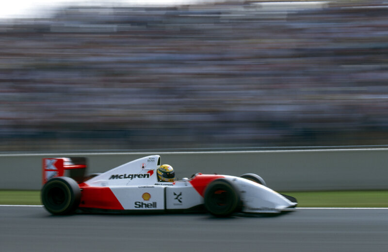 McLaren Formula 1 Car — White, Dynamic