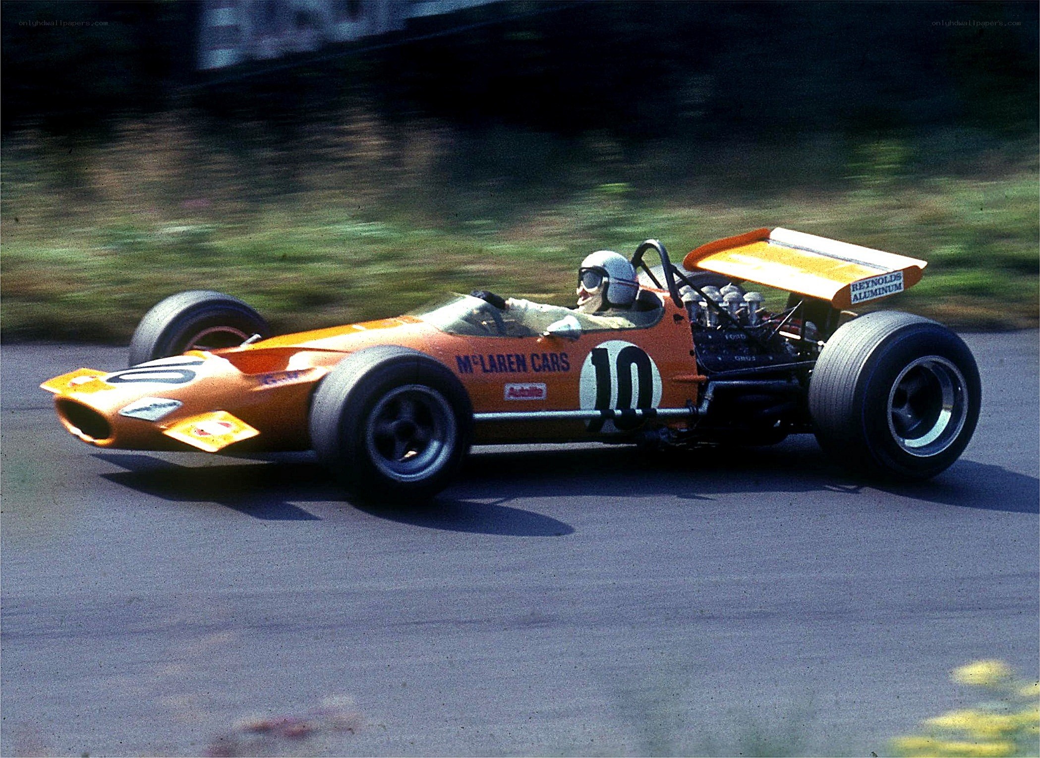 McLaren Formula One car in action