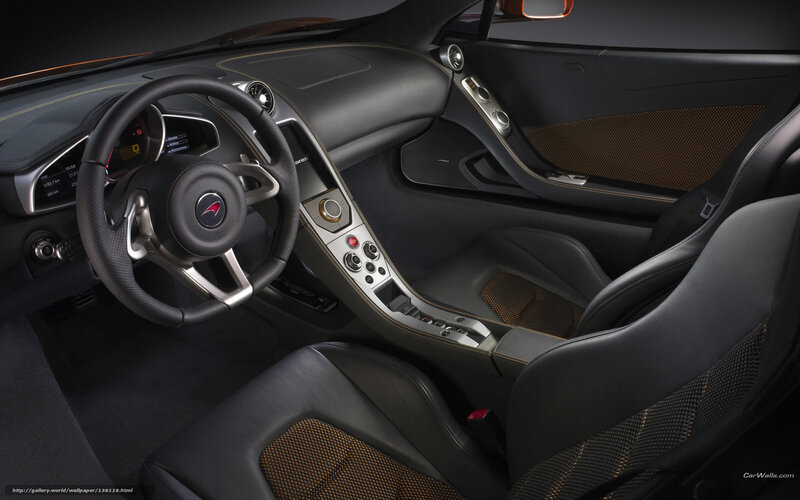 McLaren interior cockpit