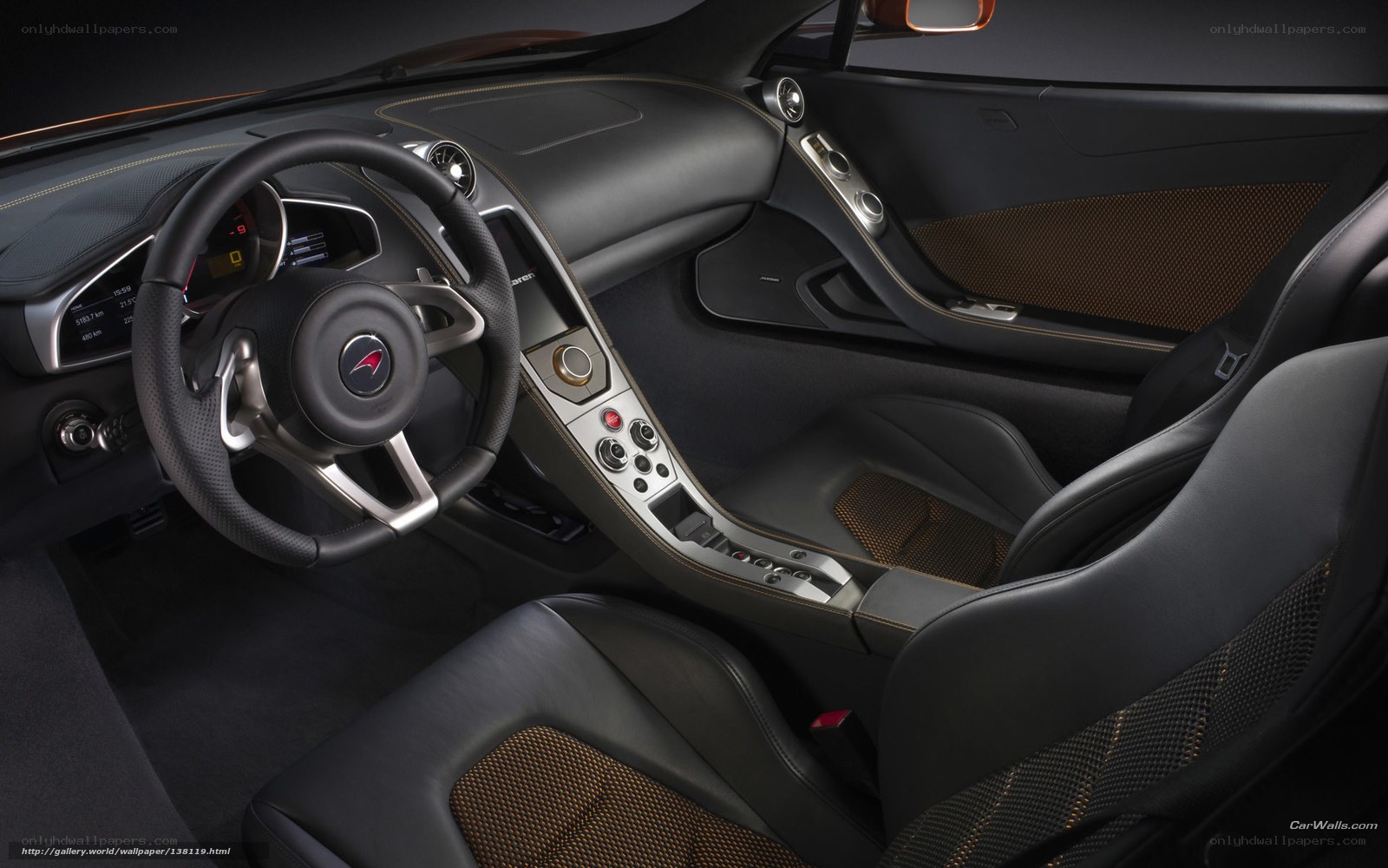 McLaren interior cockpit