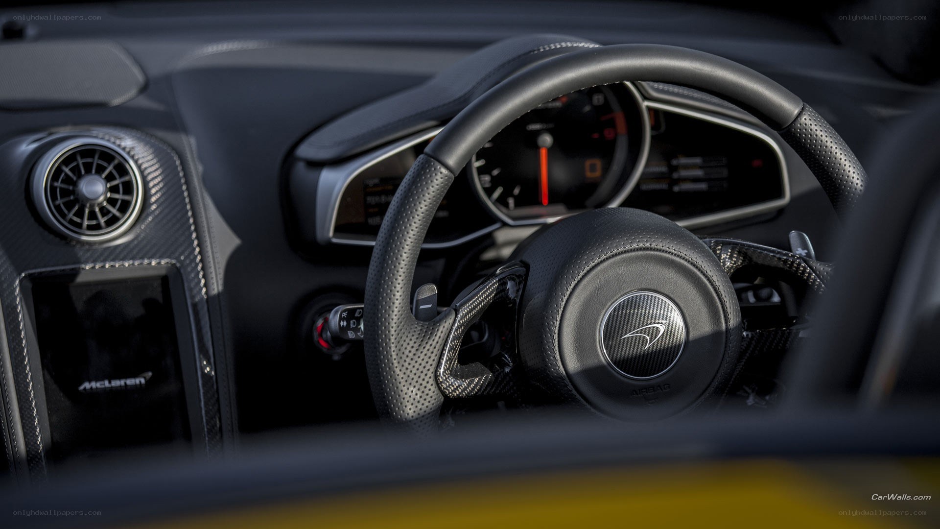 McLaren interior dashboard