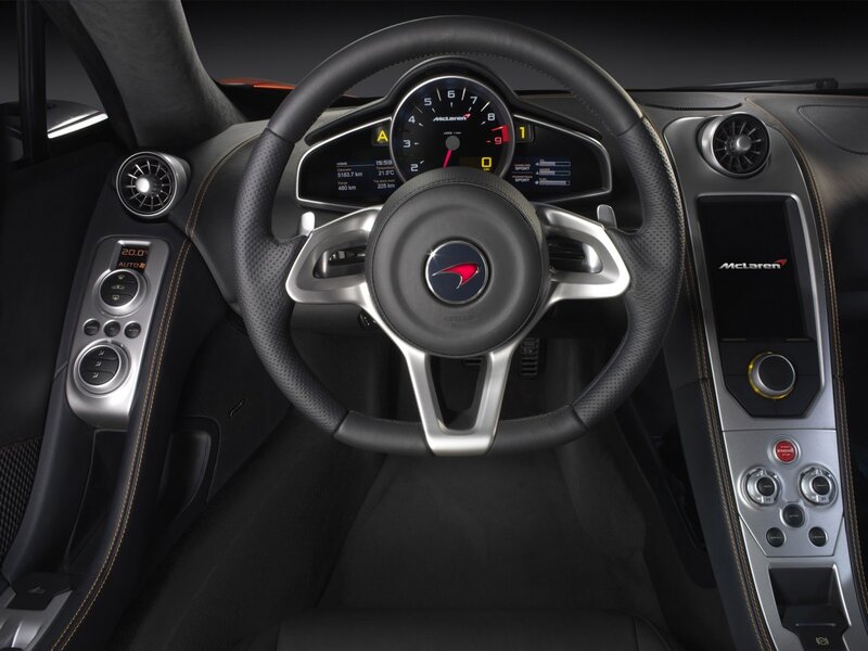 McLaren interior dashboard