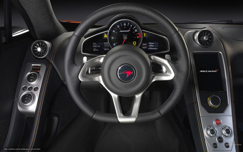 McLaren interior dashboard
