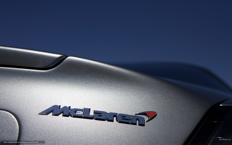 McLaren logo on car