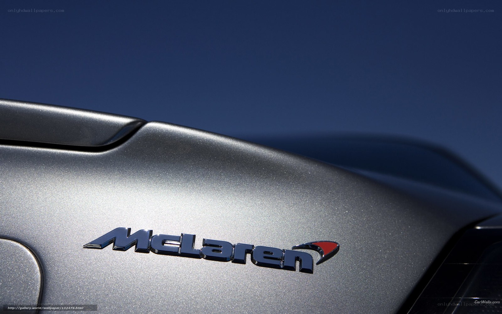 McLaren logo on car