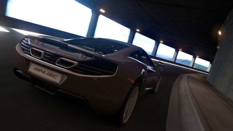 McLaren MP4-12C Car — Gray, Dynamic