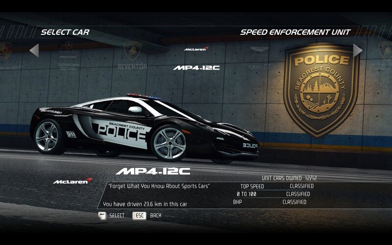 McLaren MP4-12C police car