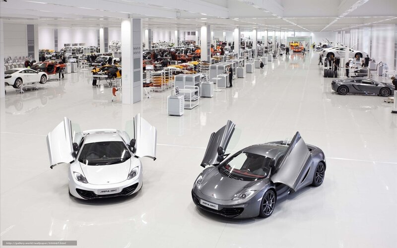 McLaren MP4-12C production line