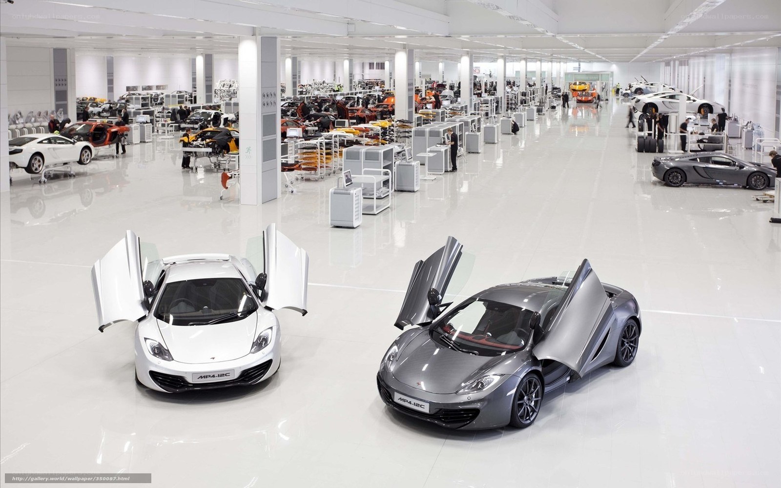 McLaren MP4-12C production line