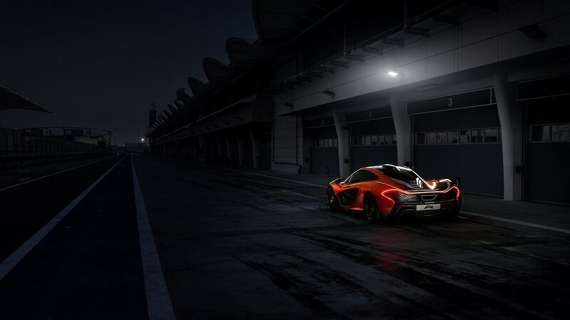 McLaren P1 at night
