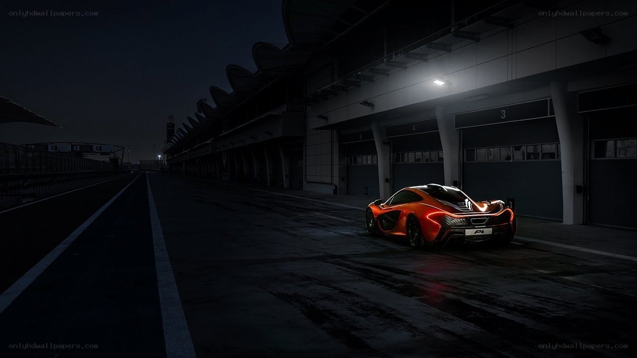 McLaren P1 at night