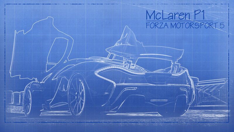 McLaren P1 Blueprint