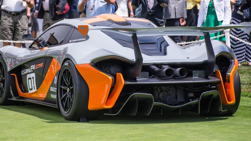 McLaren P1 GTR Race Car — Silver, Showcase