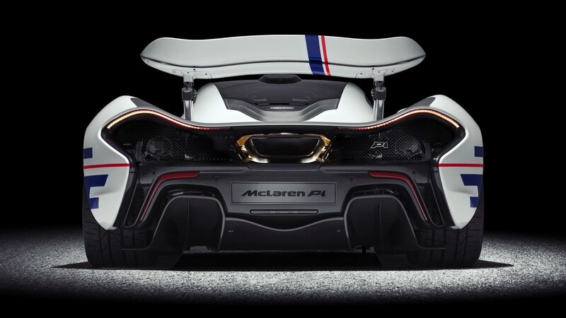 McLaren P1 Rear View — White