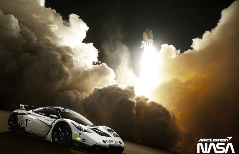 McLaren Race Car — White
