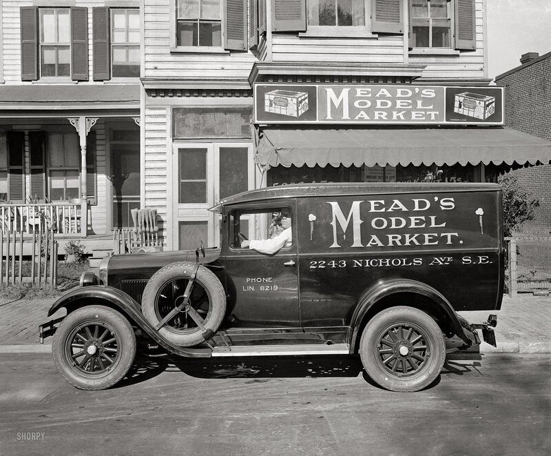 Mead's Model Market delivery truck