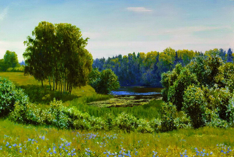 Meadow with Pond