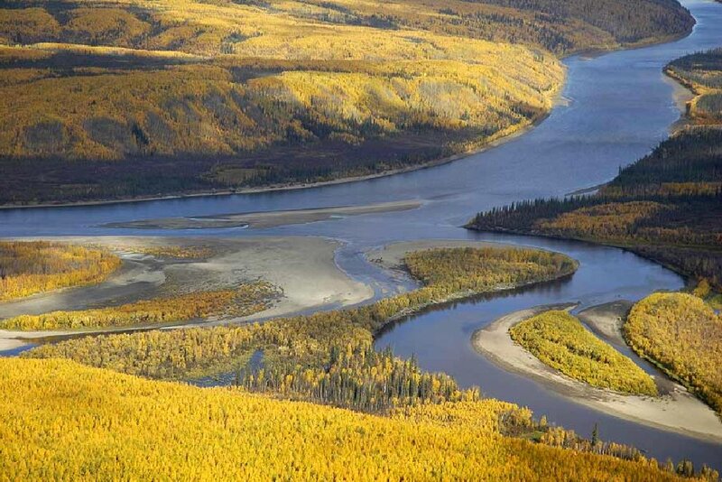 Meandering River in Autumn