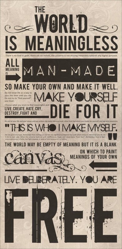 meaning of life poster