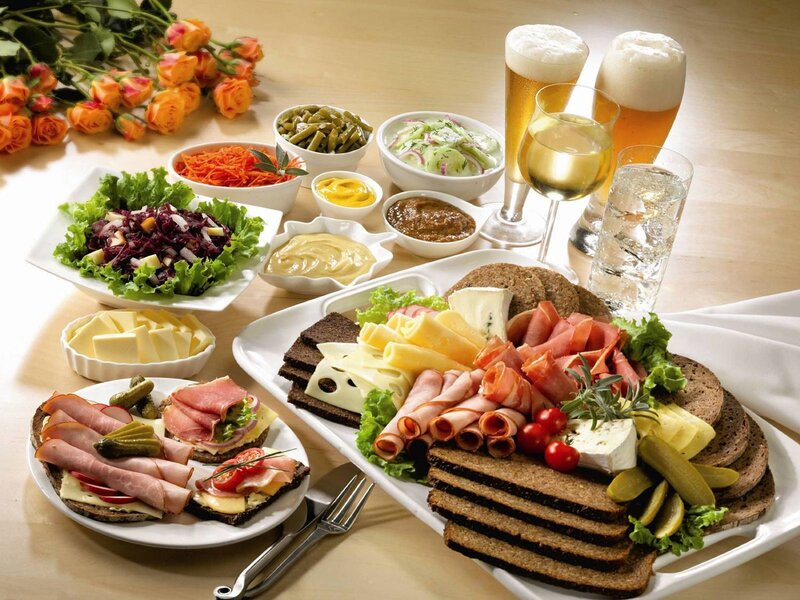 Meat and Cheese Platter — White