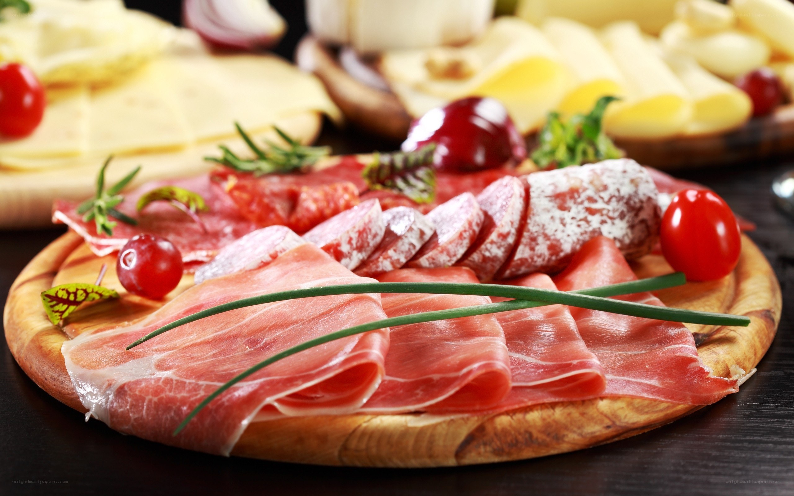 Meat and cheese platter
