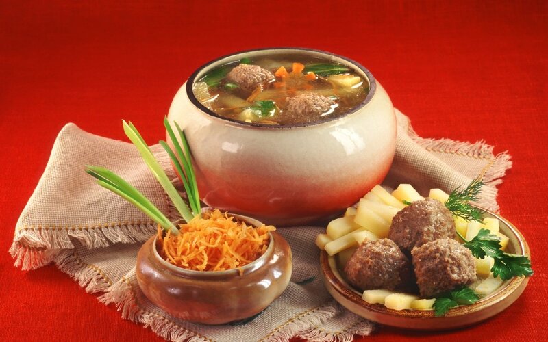 Meatball Soup Meal