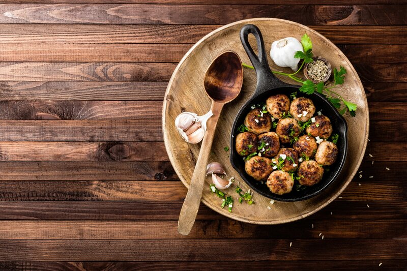Meatballs in Skillet