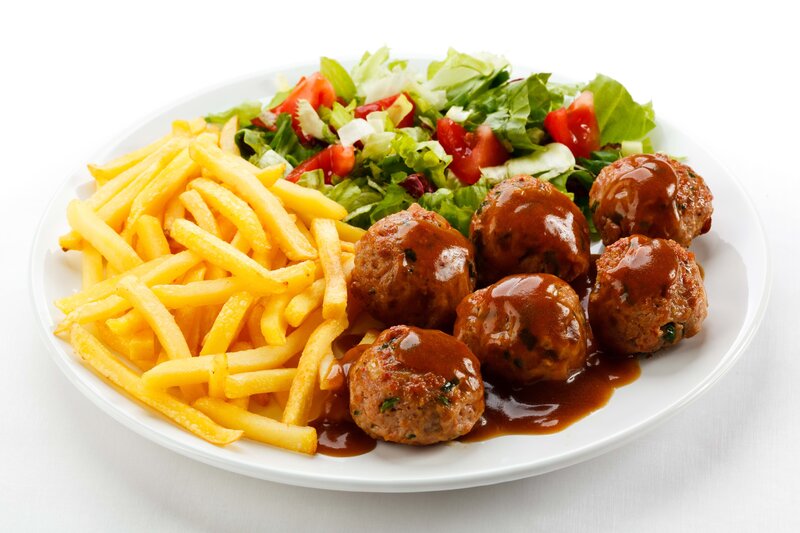 Meatballs with Fries