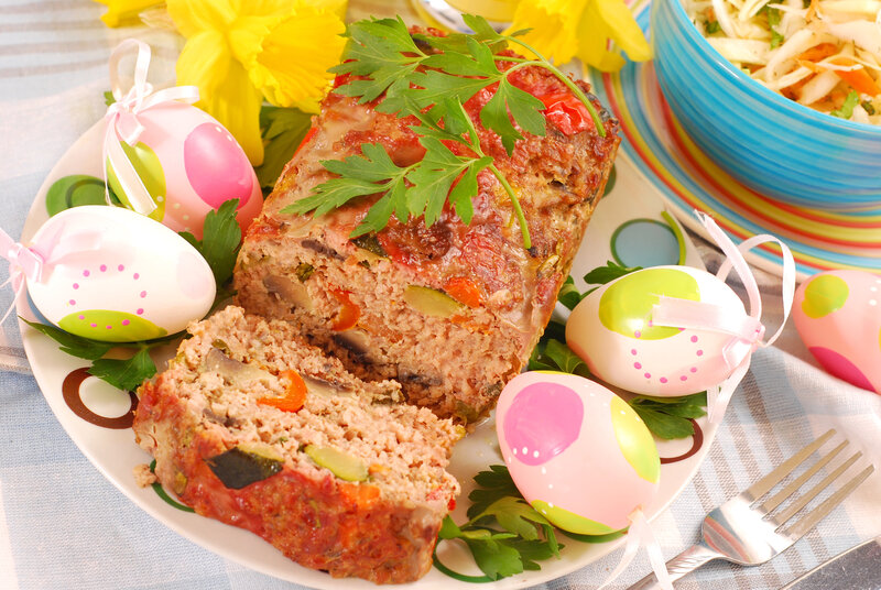 Meatloaf on Plate