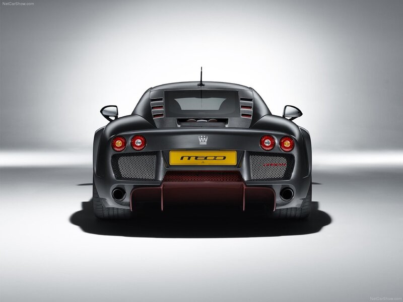 Mecachrome V8 sports car rear view