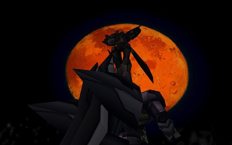 mech against red moon