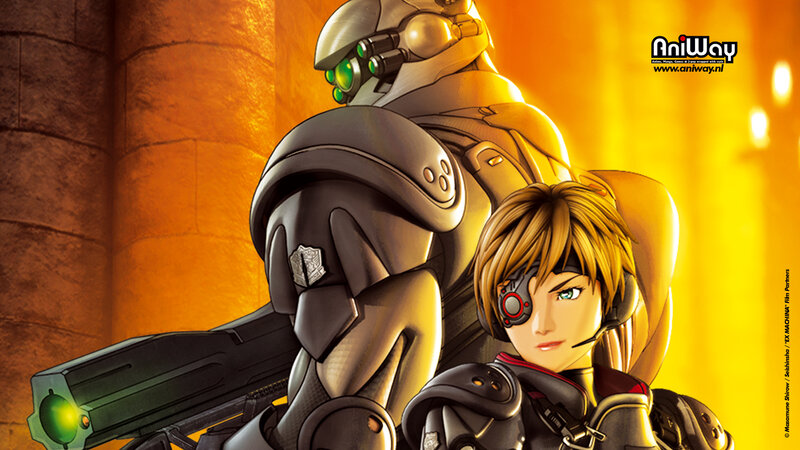 mech and pilot in golden light